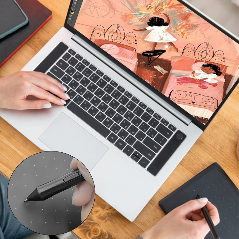 REEYEAR 2 Pack No Wear Down Titanium Alloy Standard Pencil Nibs Fits for One by WACOM, Intuos Series Pen, Replacement Refill Tips fits for WACOM CTL-672,CTL-671,CTL-471, CTL-472 - Image 4